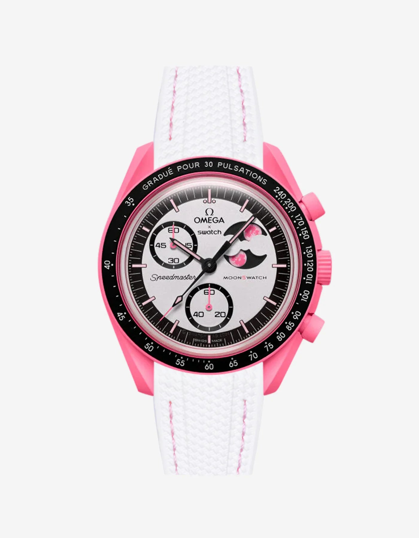 Custom Strap - OMEGA® X SWATCH® BIOCERAMIC MOONSWATCH™ – MISSION TO THE MOON – PINK MOON (MOONSHINE GOLD)