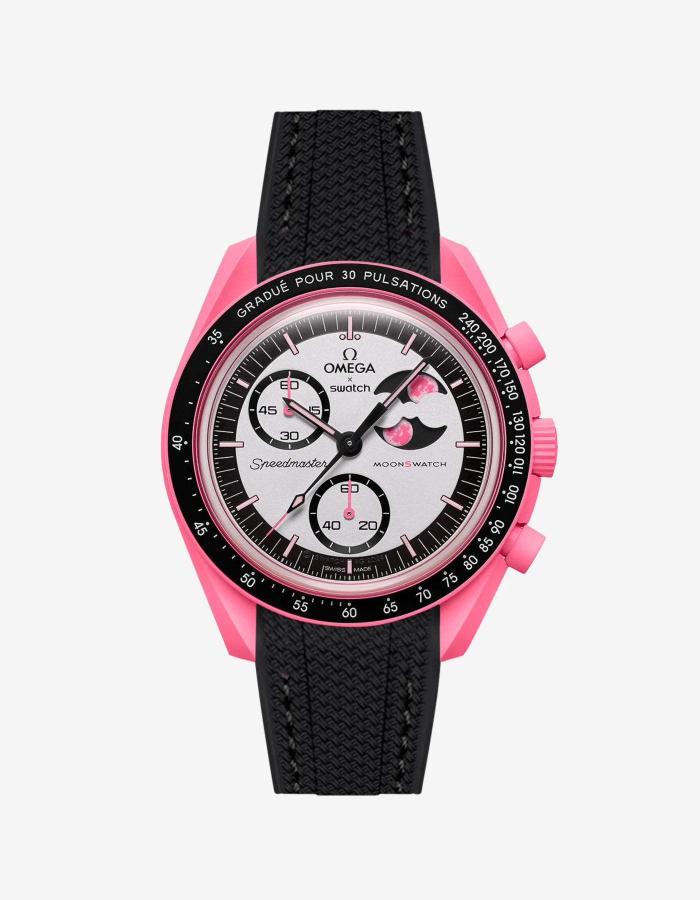 Custom Strap - OMEGA® X SWATCH® BIOCERAMIC MOONSWATCH™ – MISSION TO THE MOON – PINK MOON (MOONSHINE GOLD)