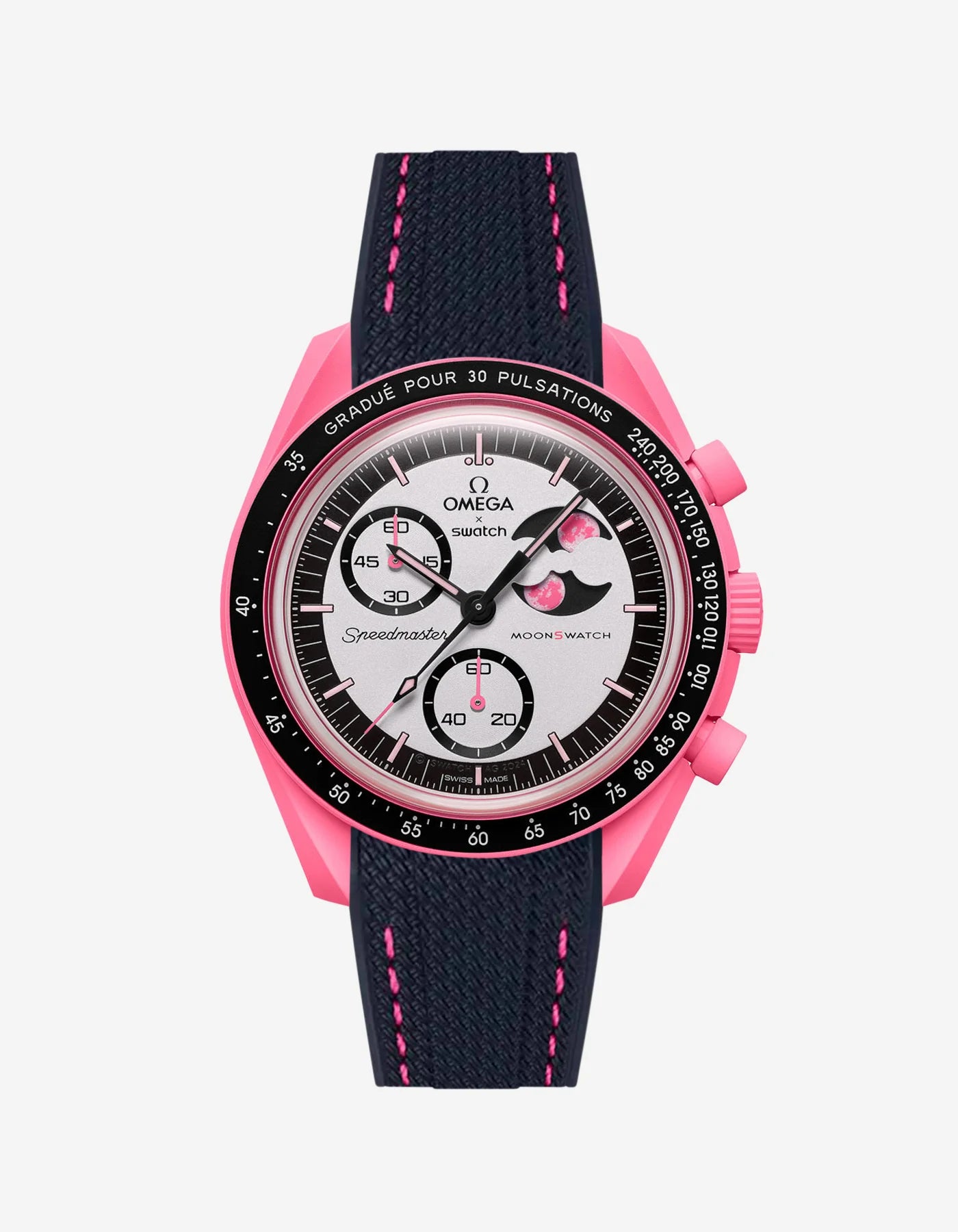 Custom Strap - OMEGA® X SWATCH® BIOCERAMIC MOONSWATCH™ – MISSION TO THE MOON – PINK MOON (MOONSHINE GOLD)