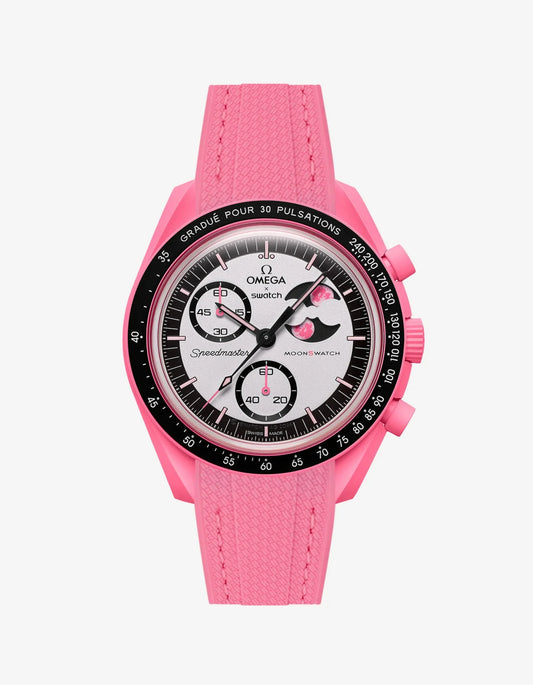 Custom Strap - OMEGA® X SWATCH® BIOCERAMIC MOONSWATCH™ – MISSION TO THE MOON – PINK MOON (MOONSHINE GOLD)